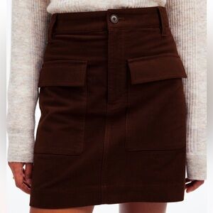 Madewell | Utility Mini Skirt in Moleskin